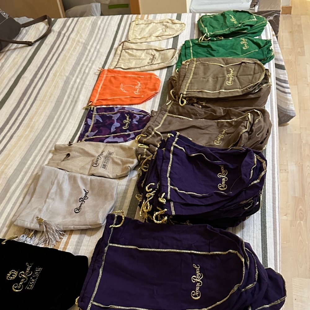 Crown Royal Drawstring Bags Collection pick one